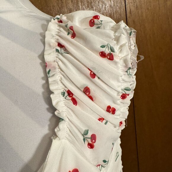 POLLY & ESTHER Ruched Summer Blouse Top - Picture 6 of 13